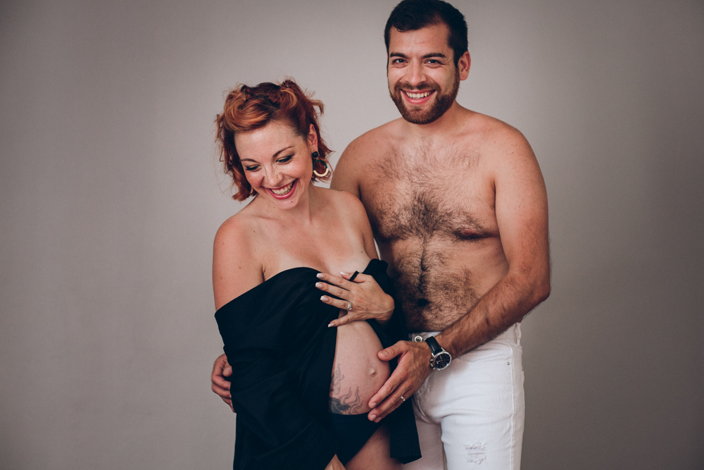 portrait de couple grossesse maternite