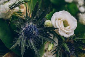 bouquet de mariee chardon